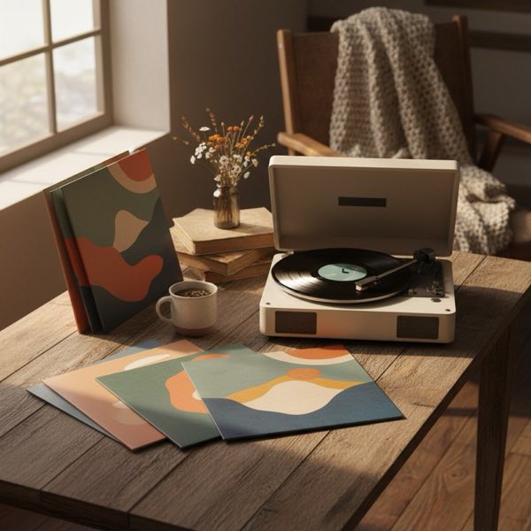 Discos de vinilo y tocadiscos